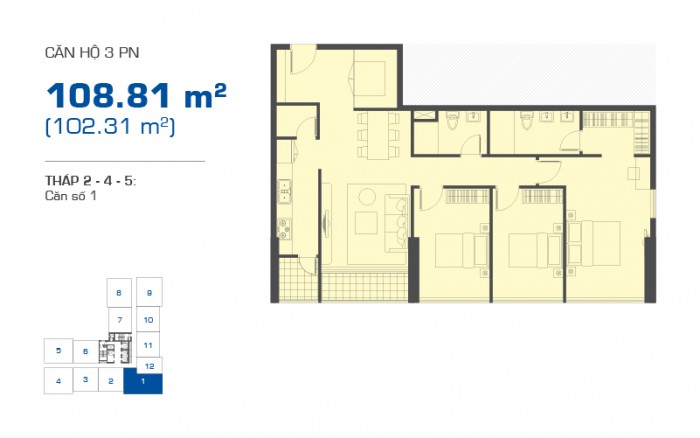 layout the sun avenue 3pn